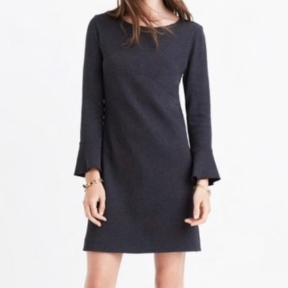 NWT XS Grey Madewell long sleeve Dress